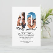 40th Anniversary with Photo Minimalist 招待状 (スタンド正面)