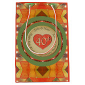 40th/Anyの結婚アニバーサリーラッピング紙 ミディアムペーパーバッグ (正面)