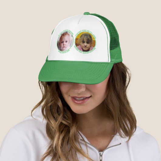 40th 'any age' milestone 2 photo green white キャップ (インサイチュ)