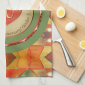 40th/Any Anniversary Kitchen Towels キッチンタオル (四つ折り)
