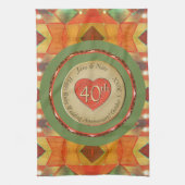40th/Any Anniversary Kitchen Towels キッチンタオル (縦)