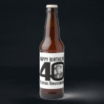 40th Birthdayの写真カスタム名ラベル ビールラベル<br><div class="desc">40歳の誕生日の白黒フォトパーティー紙ビールまたはワインラベル。40歳素晴らしの誕生日パーティーに個人touchを加える。カスタマイズ誕生日の男の子や女の子の写真を0の40で持ち、あなたの名前の選択でパーソナライズ。Sarah Trettの設計。www.sarahtrett.com for www.mylittleeden.com</div>