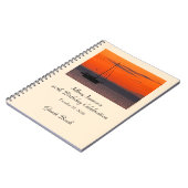 40th Birthdayパーティーゲストブック， Sailboat Sunset ノートブック (左側)