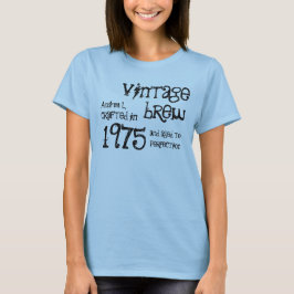 40th Birthday 1975または任意の年のヴィンテージA01 Tシャツ