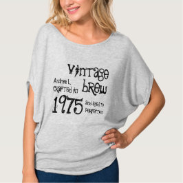 40th Birthday 1975または任意の年のヴィンテージA01 Tシャツ