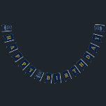 40th Birthday 1982ブルー金ゴールド追加ネームレトロ バンティングフラッグ<br><div class="desc">パーソナライズされたクラシック紙の誕生祝いデザイン。さらに多くのギフトやパーティー用品は、店の"伝説"のデザインで利用可能。</div>