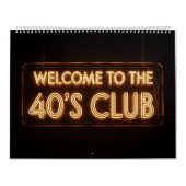 40th Birthday Calendar カレンダー (カバー)