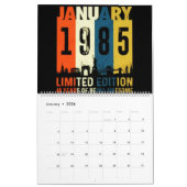 40th Birthday Calendar カレンダー (1月 2026)