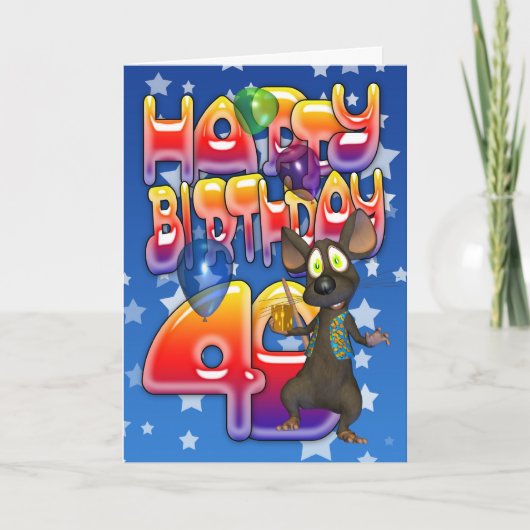40th Birthday Card、ハッピーバースデー カード (正面)