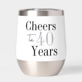 40th Birthday Cheers Minimal Birthday Party Favor (背面)