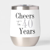 40th Birthday Cheers Minimal Birthday Party Favor (正面)