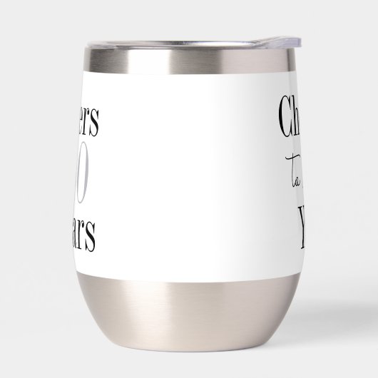 40th Birthday Cheers Minimal Birthday Party Favor (左面)