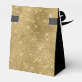 40th Birthday Gold Thank You Favor Box フェイバーボックス (裏面サイド)