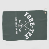 40th Birthday Golf 40th Birthday Gift Golfing ゴルフタオル (横)