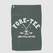 40th Birthday Golf 40th Birthday Gift Golfing ゴルフタオル (正面)