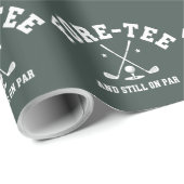 40th Birthday Golf 40th Birthday Gift Golfing ラッピングペーパー (ロールコーナー)