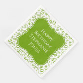 40th Birthday Green/White Bracket Number Pattern (コーナー)