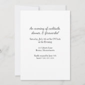 40th Birthday  July 4th Birthday Bald Eagle  招待状 (裏面)