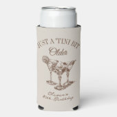 40th Birthday “Just a Tini Bit Older” Martini スリム缶クーラー (Seltzer正面)