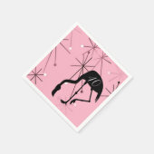 40th Birthday MidCentury Modern Atomic Starburst スタンダードカクテルナプキン (角)