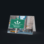 40th Birthday New York通りサイン名前を追加 カード<br><div class="desc">40th誕生日カードとニューヨークの通りのサイン。提供された文字を用いて、全てのテンプレートを簡単に編集できる。</div>