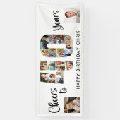 40th Birthday Number 40 Cheers 25 Photos 横断幕 (縦)