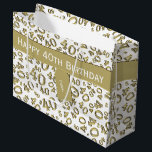 40th Birthday Number Pattern金ゴールド/白40 ラージペーパーバッグ<br><div class="desc">提供されたテンプレートでラベルとバナー文字を簡単にパーソナライズ。このデザインは、金ゴールドとホワイトランダム番号パターンであり、オールオーバープリントで様々なサイズと角度でマイルストーン番号40を繰り返す。「Happy 40th Birthday」のバナーと、名前とテンプレートの付いたデジタルラベルが用意されており、簡単に自分の単語、名前、イニシャル、モノグラムに変更できる。このデザインは誕生日だけでなく、このパーティーテーマは40の数のすべての行事祝に使用する。</div>