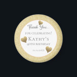 40th Birthday Party Favors Gold Hearts マグネット<br><div class="desc">40th Birthday Party Favors Gold Hearts</div>