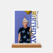 40th Birthday Photo college Party  アクリルサイン (正面)