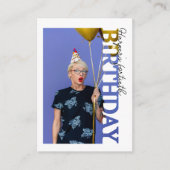 40th Birthday Photo college Party  エンクロージャーカード (正面)