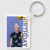 40th Birthday Photo college Party  キーホルダー (裏面)