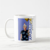 40th Birthday Photo college Party コーヒーマグカップ (左)