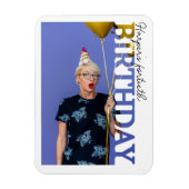 40th Birthday Photo college Party  マグネット (縦)