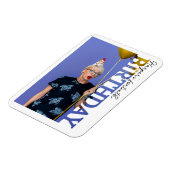 40th Birthday Photo college Party  マグネット (左側)