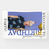 40th Birthday Photo college Party  横断幕 (横)