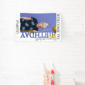 40th Birthday Photo college Party  横断幕 (インサイチュ)