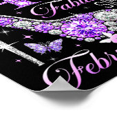 40th Birthday Queen Chapter 40 Fabulous Since 1986 ポスター (角)