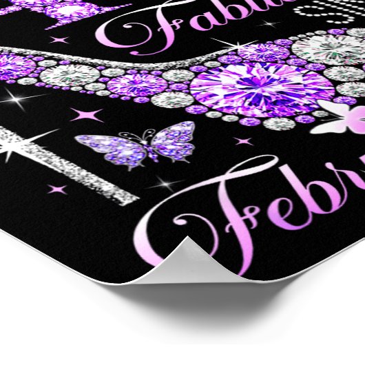 40th Birthday Queen Chapter 40 Fabulous Since 1986 ポスター (角)