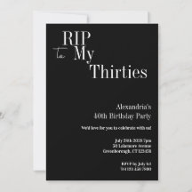 40th Birthday RIP 30s白黒パーティー