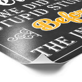 40th Birthday Sign ・応援とビール8 x 10プリント フォトプリント (角)