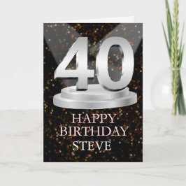 40th Birthday Spotlight名刺の追加 カード