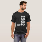 40Th Birthday Women Men 40 Years 1982 Trend Glitch Tシャツ (正面フル)
