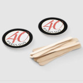 40th Coral Scriptタイポグラフィ40と素晴らしい ハンドファン (組立なし)