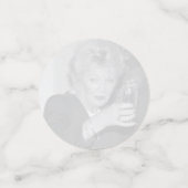 40th FOUROHグレーとピンク！4枚の写真の誕生日 コンフェッティ (スモール正面)