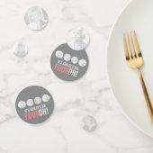 40th FOUROHグレーとピンク！4枚の写真の誕生日 コンフェッティ (グループ)