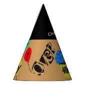 『40th Over the Hill BalloonパーソナライズされたパーティーHats』 パーティーハット (左)
