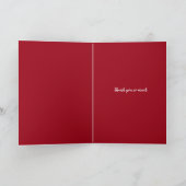 40th Rubyの結婚アニバーサリーケ感謝していーキー カード (内部)