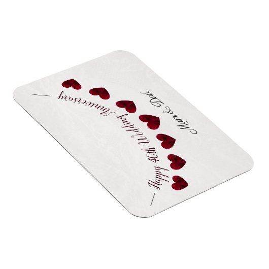 40th Rubyの結婚記念日バントママ&パパ マグネット (右側)