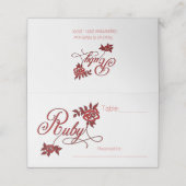 40th Rubyアニバーサリーパーティーwith White Roses プレイスカード (外部開封)