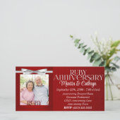 40th Ruby Anniversaryパーティの招待状写真 (スタンド正面)